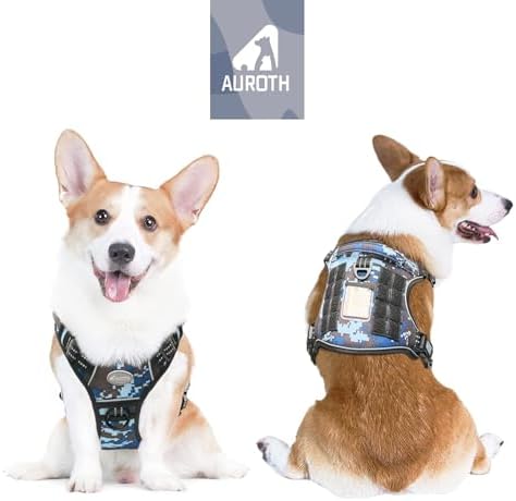 AUROTH Tactical Dog Harness Medium Sized Dog No Pull Adjustable Dog Vest - Image 2