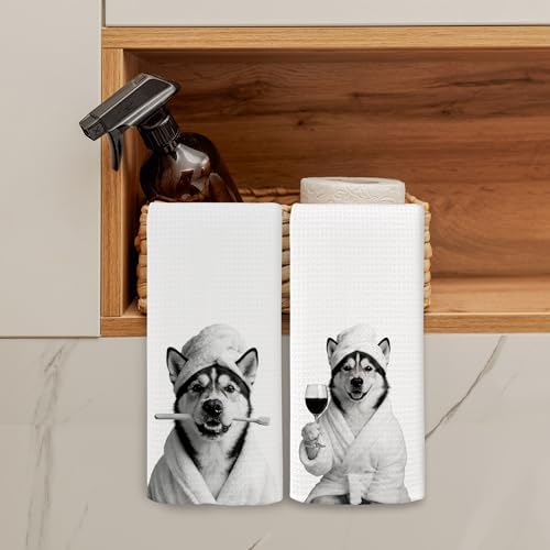 Dog Kitchen Towels Decor Set of 2 - Image 3