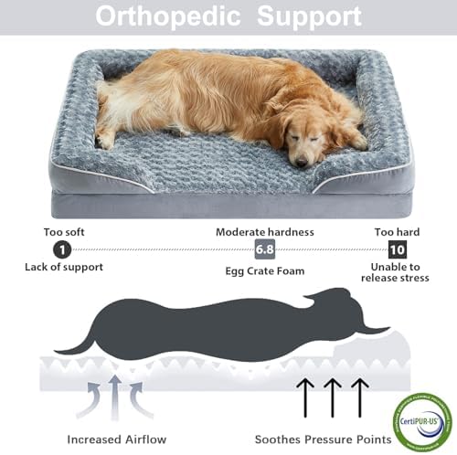 WNPETHOME Orthopedic Washable XL Dog Bed - Image 3