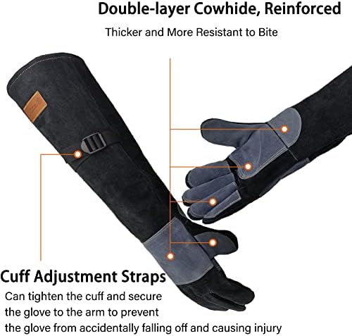 WZQH 23.6 In Gloves for Animal Handling, Bite Proof for Cat Dog.XL - Image 2