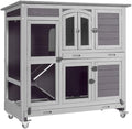 Aivituvin Two Story Rabbit Hutch Bunny Cage by Aivituvin