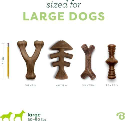 Benebone Large 4-Pack Dog Toys for Aggressive Chewers – Under 90 lbs - Image 4