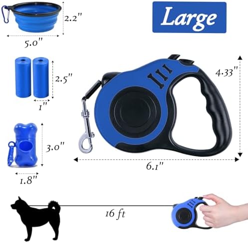 Retractable Dog Leash, 16 FT Dog Leash - Image 2