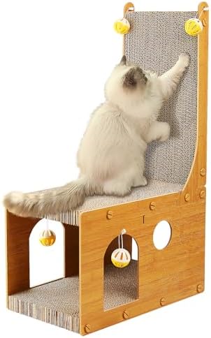 YEMOO ​Cat Scratcher, Cat Scratching Board, L Shaped Vertical Cat Scratcher by YEMOO