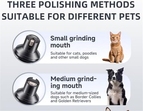 Pet Nail Grinder Electric Dog Nail Grinder Trimmer Pet Cat - Image 5