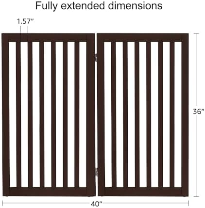 unipaws 36”H Free Standing Pet Gate - Image 4