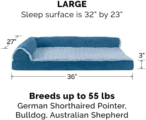Furhaven Orthopedic Dog Bed for Large/Medium Dogs w/ Removable Bolsters & - Image 3