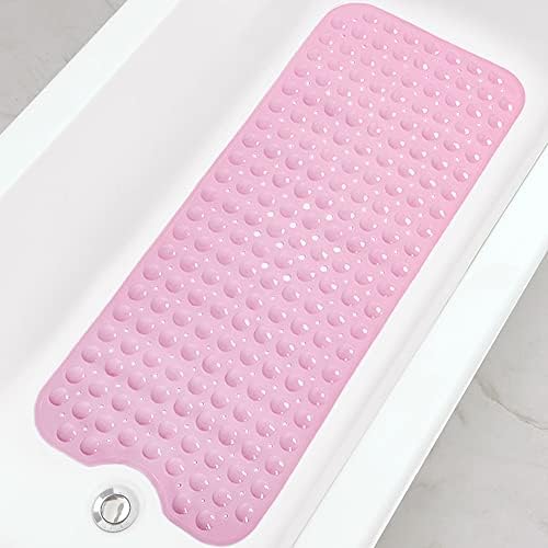 Bathtub and Shower Mats, Extra Long Non-Slip Bath Tub Mat 39 x 16 Inch by Linoows
