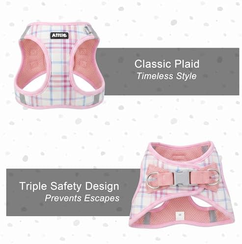 AIITLE Step in Dog Harness and Leash Set Plaid Adjustable - Image 7