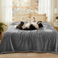 Luciphia Waterproof Bed Blanket Washable, Soft Sherpa Fleece Puppy Reversible by luciphia