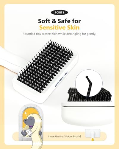 PETHROOM Self-Cleaning Slicker Brush - Image 5