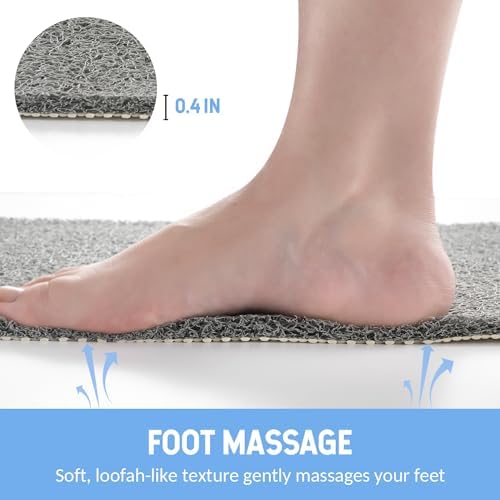 Hargiis Non Slip Shower Mat, Anti Slip Bath Mat, Quick Drying Bath Tub Mats - Image 5