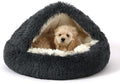 NOYAL Hooded Donut Bed, Calming Cave by Noyal