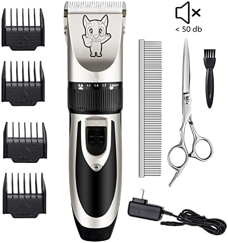 Highdas Dog Clippers for Grooming Low Noise, Cordless Electric Dog Grooming Kit - Image 2