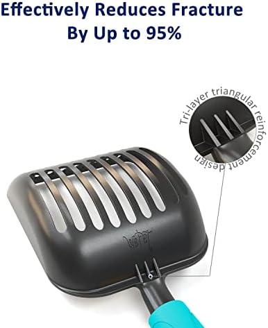WePet Cat Litter Scoop, Non-Stick Plated Aluminum Alloy Sifter, Kitty Durable - Image 6