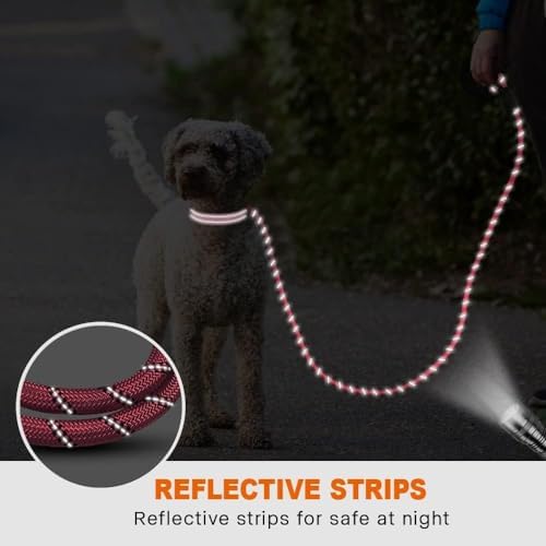 Taglory Rope Dog Leash for Small Medium Dogs, 4 FT Padded Handle - Image 5