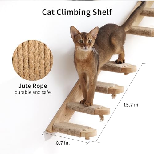 FUKUMARU Cat Wall Furniture, 3 Pack Kitten Shelves Set - Image 2