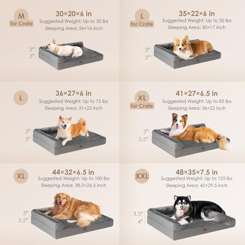 EHEYCIGA XL Dog Bed Memory Foam - Image 2