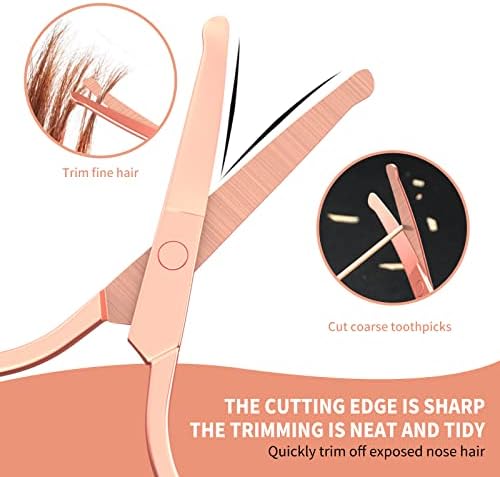 Nose Hair Scissors, Small Round Tip Safety Eyebrow Scissors - Image 6