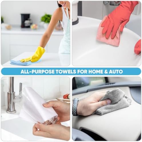 AIDEA Microfiber Cleaning Cloth Roll-55 Sheets - Image 5