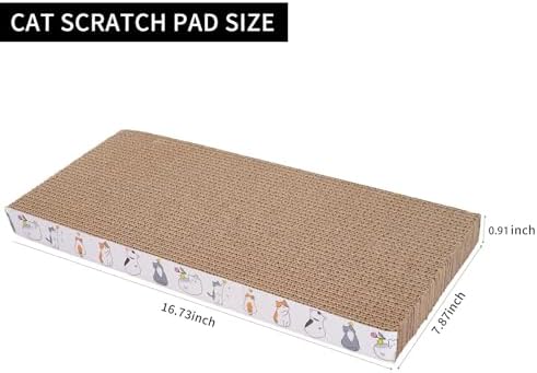8 Packs cat Scratch pad Toys Reversible cat Scratching Post Cardboard cat - Image 2