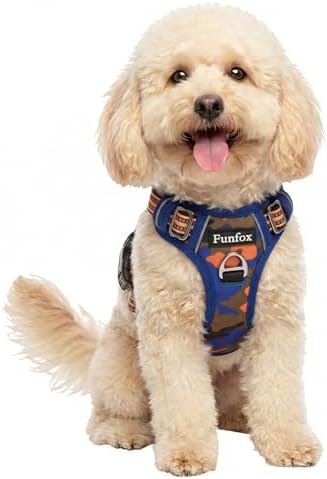 Funfox Dog Harness No Pull, Adjustable Pet Vest Harness, Super Soft Material by MyFUNFOX