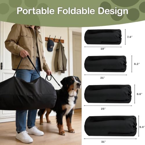 Collapsible Soft Dog Crate 42 Inch, Portable Travel Pet Crate - Image 3