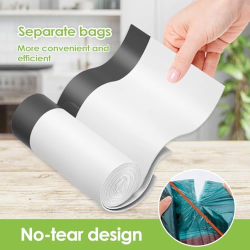 Teivio 15 Gallon 35 Counts Strong Tall Kitchen Drawstring Trash Bags, Medium - Image 3