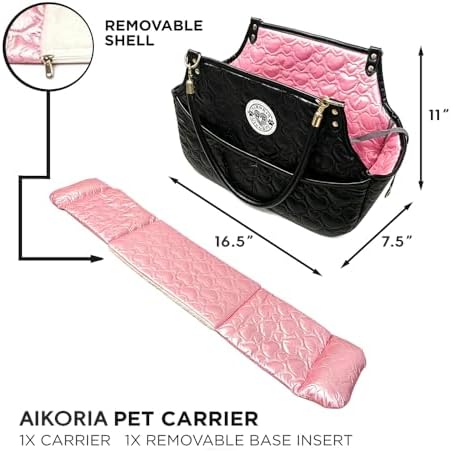 Dog Purse Carrier for Small Dogs up to 15 lbs, Puppy Tote Bag - Image 6