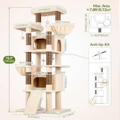 Globlazer Giant Tall Heavy Duty Cat Tower - Image 6