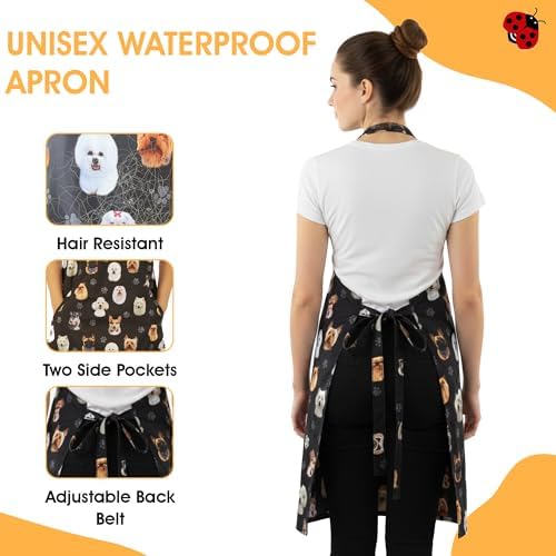 Ladybird Line 610 Unisex Dog Breeds Waterproof Apron, Hair Bleach Resistant - Image 4