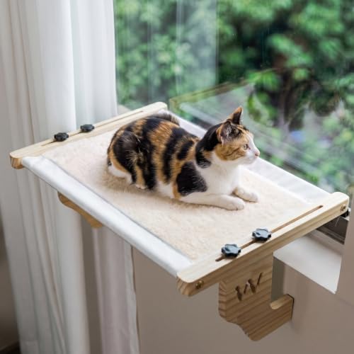 Woochpet Wooden Cat Window Perch by WOOCHPET