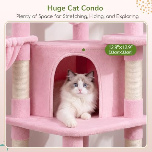 Globlazer Pink Corner Cat Tree Tower - Image 4