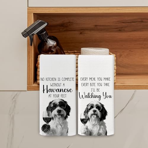 Dog Kitchen Towels Decor Set of 2 - Image 3