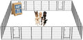 DUMOS Dog Playpen 40 Inch 32 Panels Indoor Outdoor Metal Pet Fence by DumosLifestyle