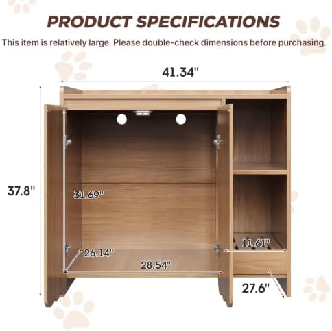 Halitaa Large Litter Box Enclosure - Image 2