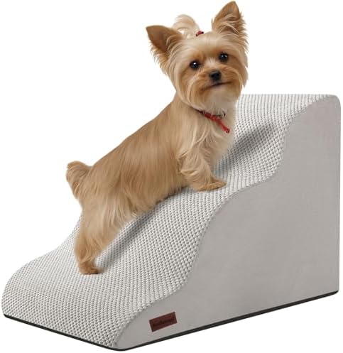 Aodisman Dog Stairs for Small Dogs, 3 Step Dog Ramp for Couch, Non-Slip Steps by AODISMAN