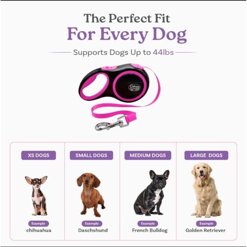 Retractable Dog Leash, 44 LBS /16FT Long, Small & Medium Dogs - Image 4