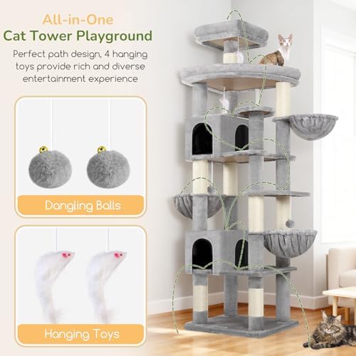 Globlazer 82in Extra Large Cat Tree Tower - Image 5