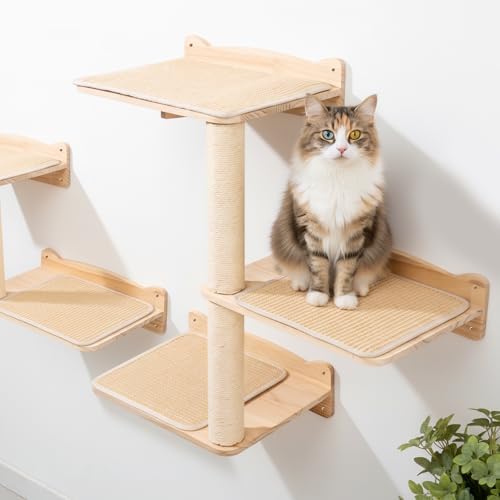 Cat Wall Shelves, 3-Tier Cat Shelves - Image 2