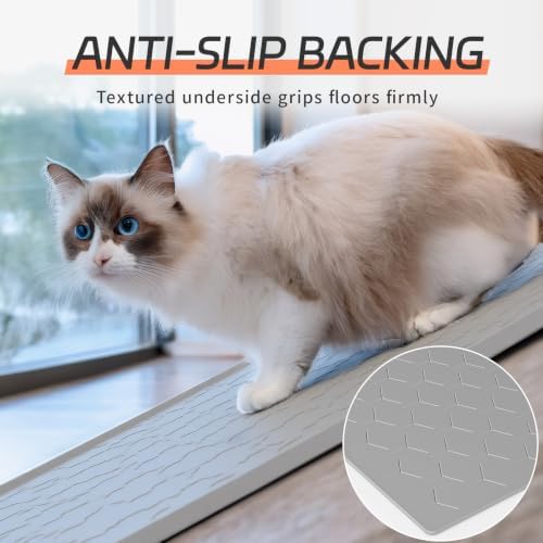 Bulkniu Silicone XL Cat Litter Mat, Raised Edge Waterproof - Image 6