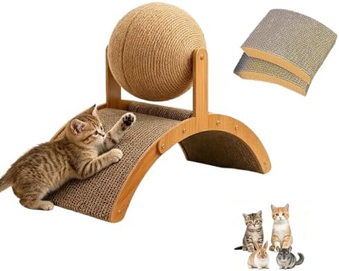 Solid Wood Arch Cat Scratcher by Unknown