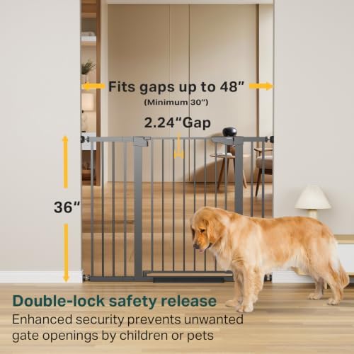 Cumbor 36" Extra Tall Baby Gate - Image 2