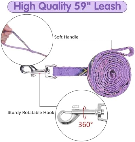 BINGPET No Pull Dog Harness Leash Collar Set, Adjustable Step-in Vest - Image 5