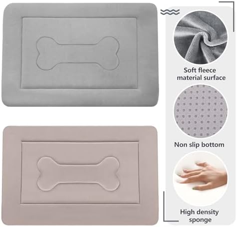 Dog Bed, 36 in Non-Slip Mattress, Soft Fleece Plush Material, - Image 2