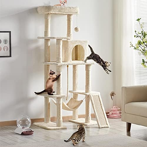 Yaheetech 63in Sturdy Large Cat Tree - Image 2