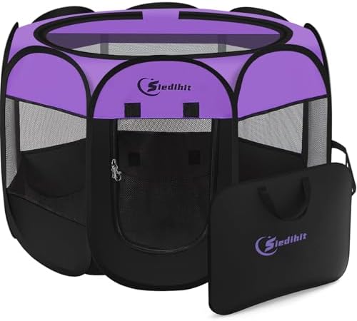 Siedihit Large Dog Playpen, Puppy Pet Playpen Indoor, Dogs Tent Crates Cage by Siedihit