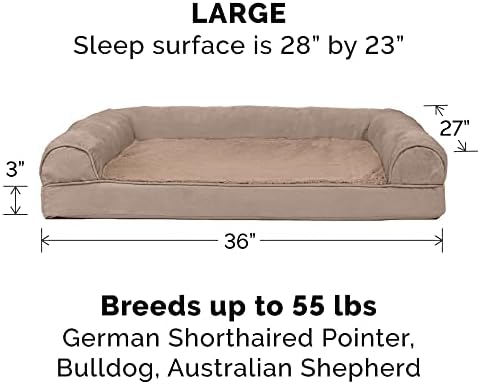 Furhaven Orthopedic Dog Bed for Large/Medium Dogs w/ Removable Bolsters & - Image 2
