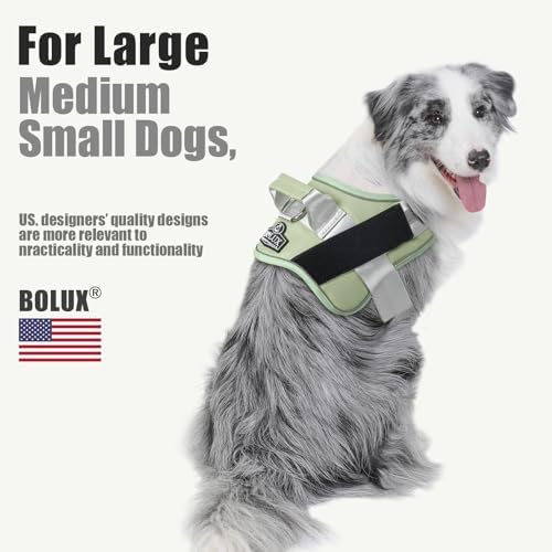 Bolux Dog Harness, No-Pull Reflective Dog Vest, Breathable Adjustable Pet - Image 5