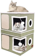 2-Story Cat House for Indoor Cats, Dual-Purpose Cave Bed by Unknown